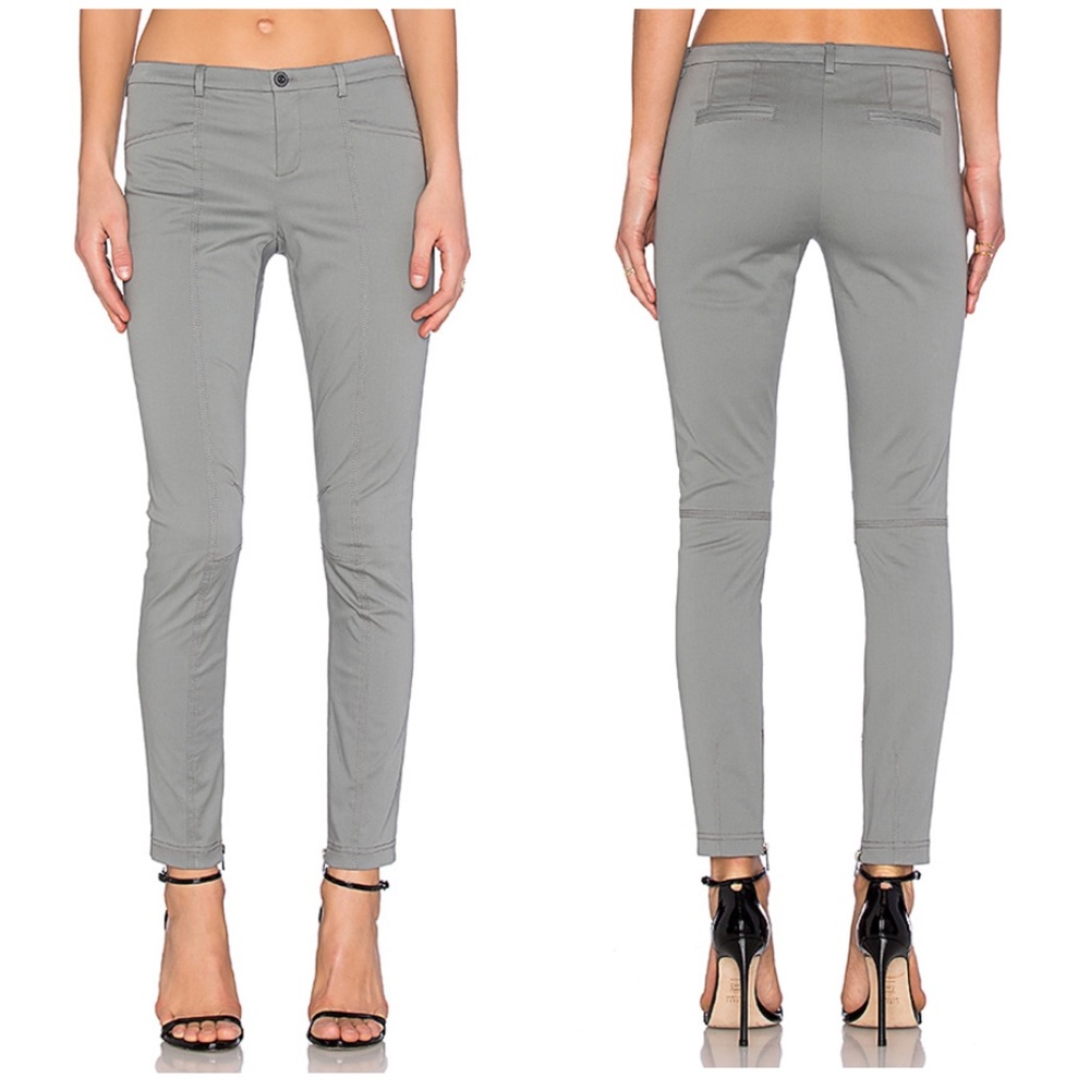 ATM Stretch Twill Moto Pant in Sage